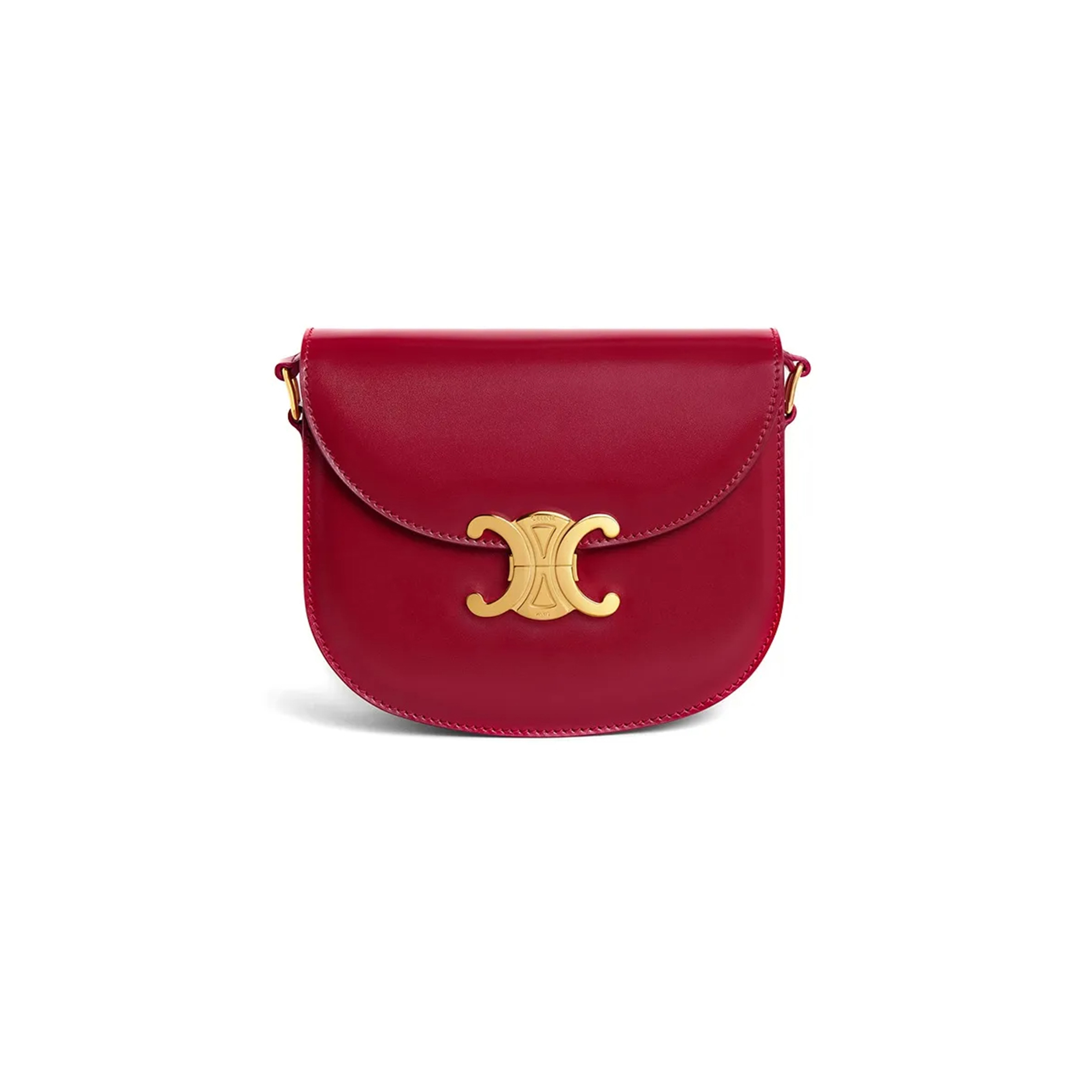 CELINE SHOULDER BAG IN TEEN BESACE TRIOMPHE SHINY CALFSKIN 110413BF4.27CA (18.5*16*6cm)